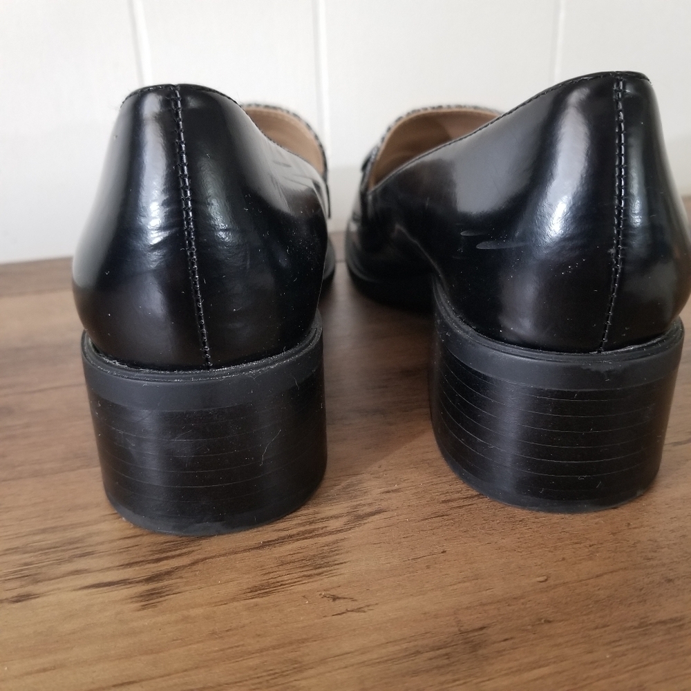 Black and Gray Women's Loafers - Picture 3 of 4